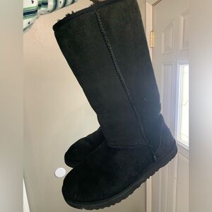 Ugg women’s black Suede Tall Boots